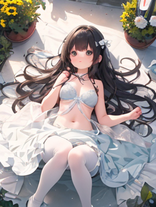 半裙与碎花上衣的完美邂逅