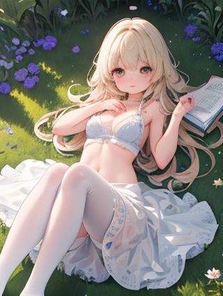 半裙与碎花上衣的完美邂逅